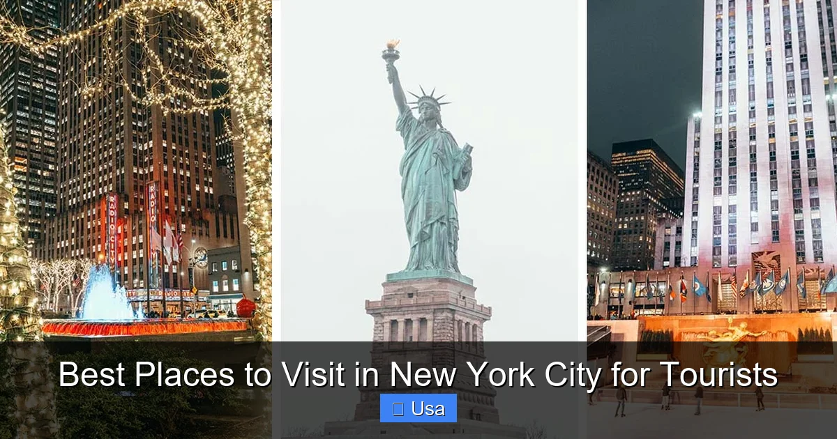 Best Places to Visit in New York City for Tourists