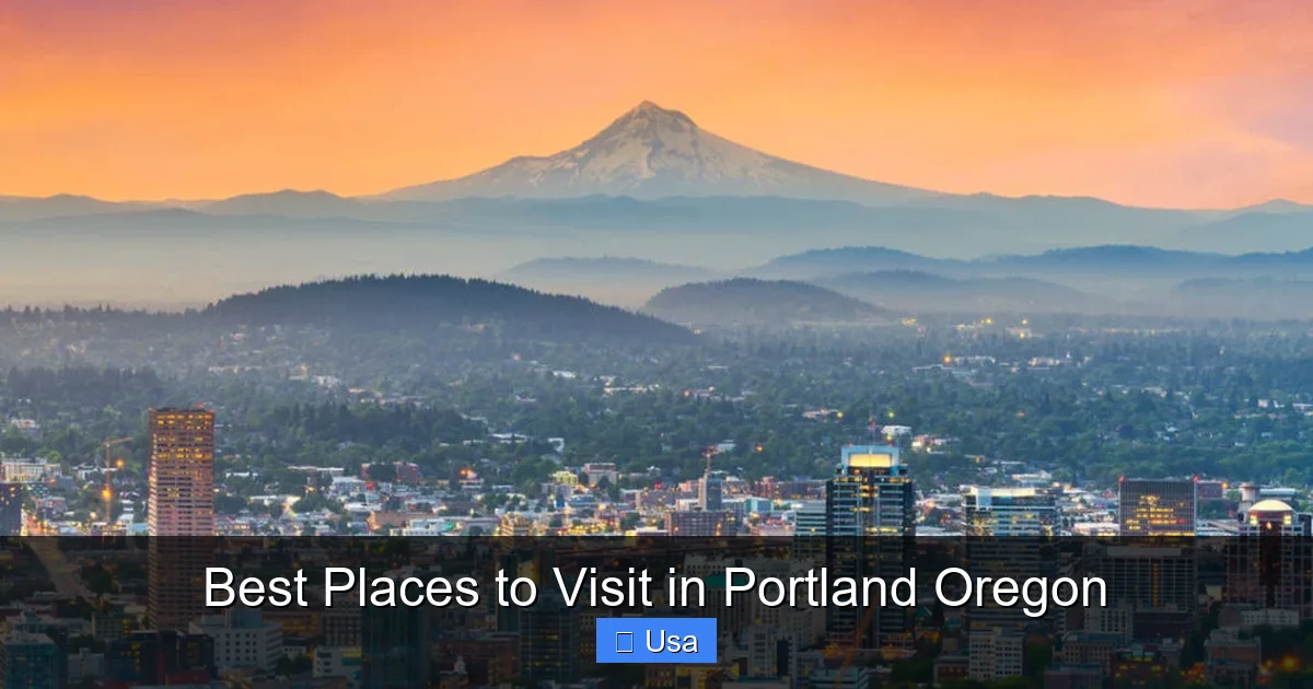 Best Places to Visit in Portland Oregon
