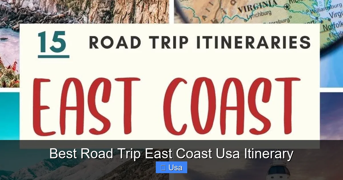 Best Road Trip East Coast Usa Itinerary