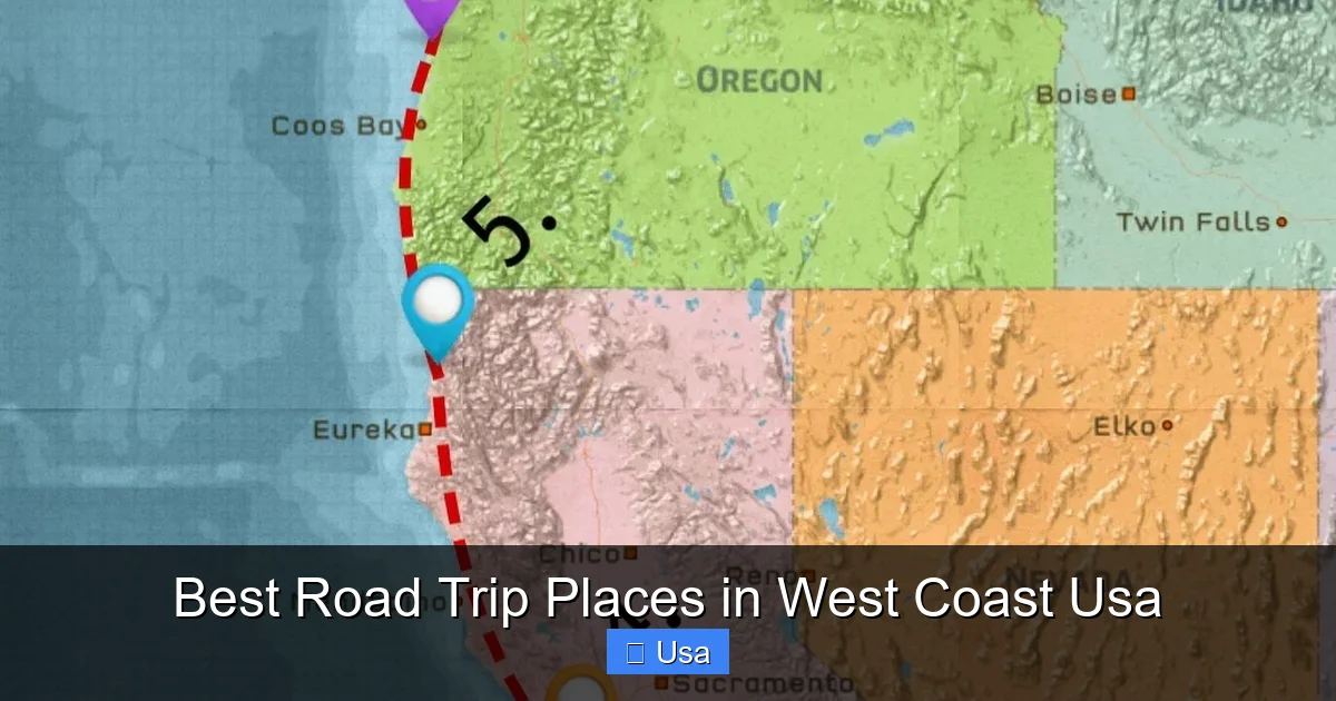 Best Road Trip Places in West Coast Usa