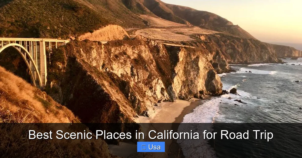 Best Scenic Places in California for Road Trip