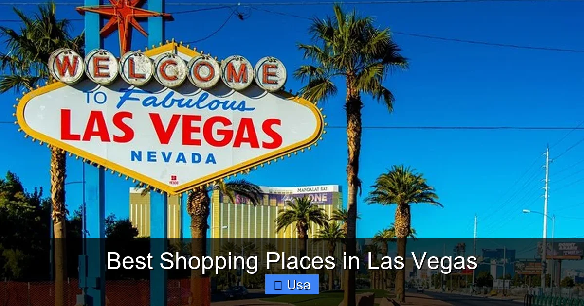 Best Shopping Places in Las Vegas