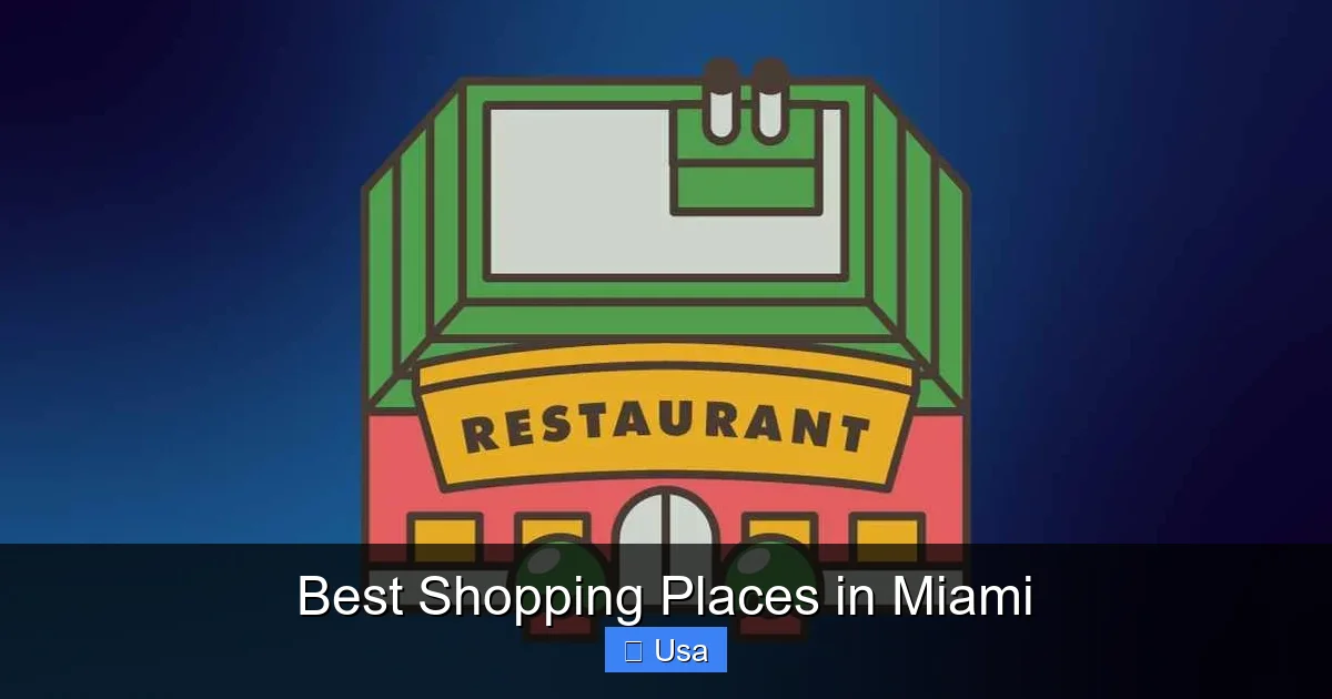 Best Shopping Places in Miami