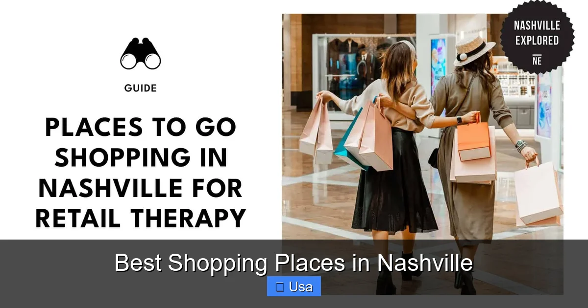 Best Shopping Places in Nashville