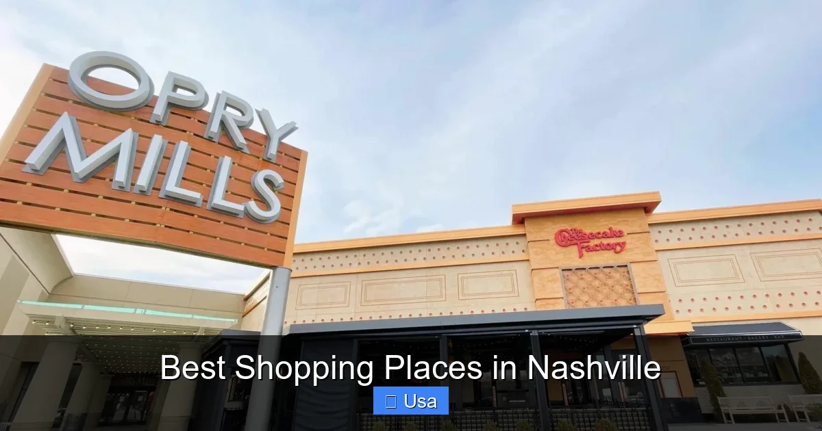 Best Shopping Places in Nashville
