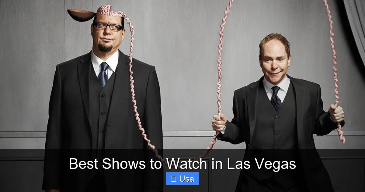 Best Shows to Watch in Las Vegas