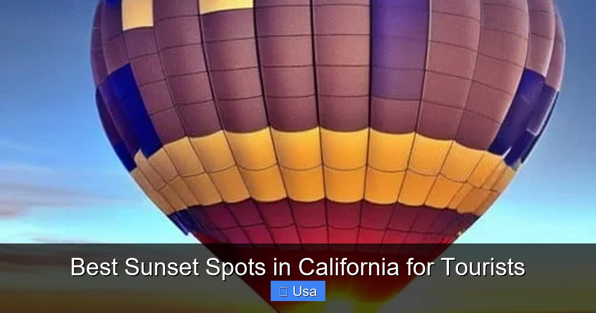 Best Sunset Spots in California for Tourists