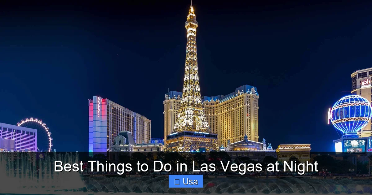 Best Things to Do in Las Vegas at Night