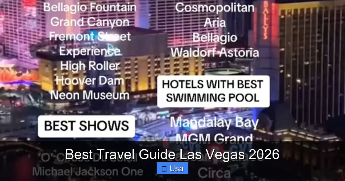 Best Travel Guide Las Vegas 2026