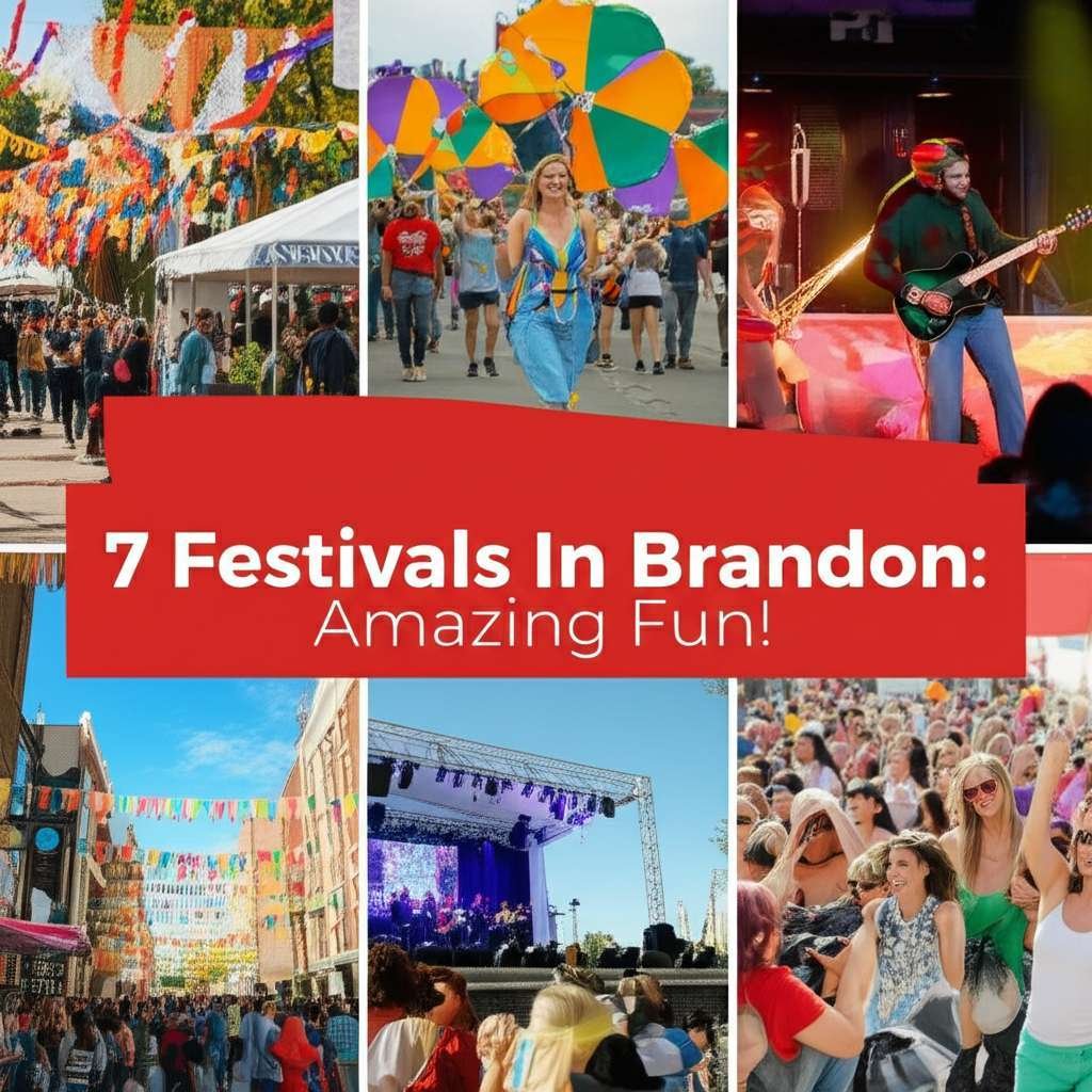 Generate a high-quality, relevant image prompt for an article about: 7 Festivals In Brandon: Amazing