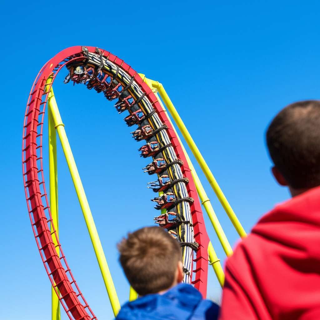 Generate a high-quality, relevant image prompt for an article about: 12 Amusement Parks Near Brandon