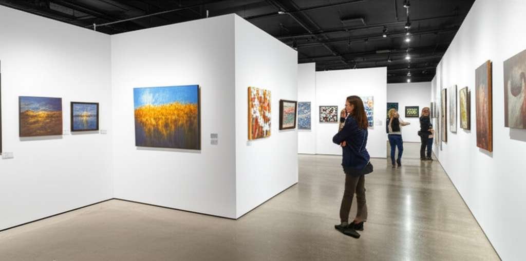 Generate a high-quality, relevant image prompt for an article about: 12 Art Galleries In Brandon: Am