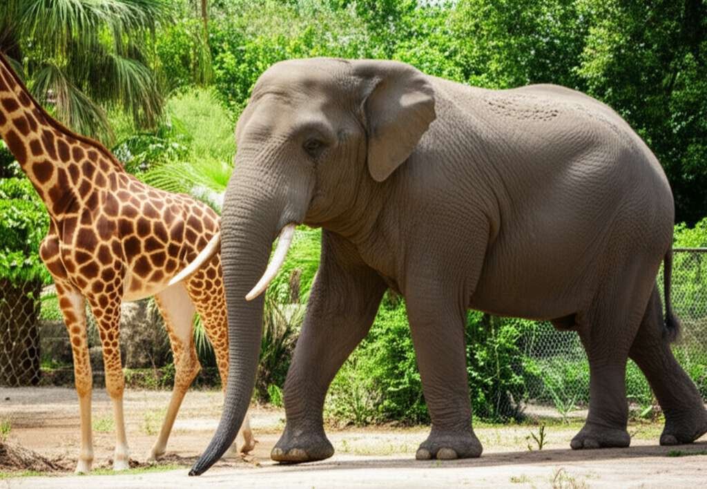 Generate a high-quality, relevant image prompt for an article about: 10 Zoos Near Brandon: Amazing E