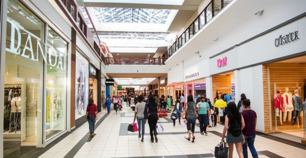 Generate a high-quality, relevant image prompt for an article about: 9 Shopping Malls In Brandon: Am