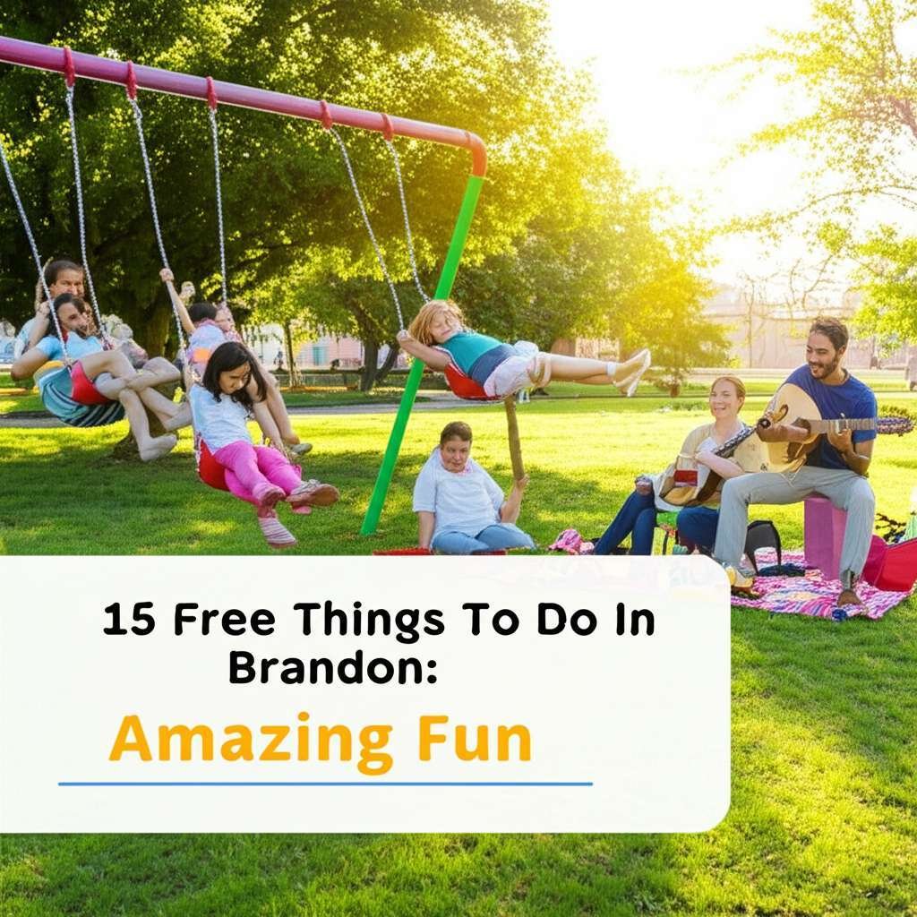 Generate a high-quality, relevant image prompt for an article about: 15 Free Things To Do In Brandon