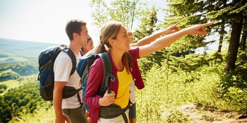 Generate a high-quality, relevant image prompt for an article about: 7 Outdoor Adventures Near Brand