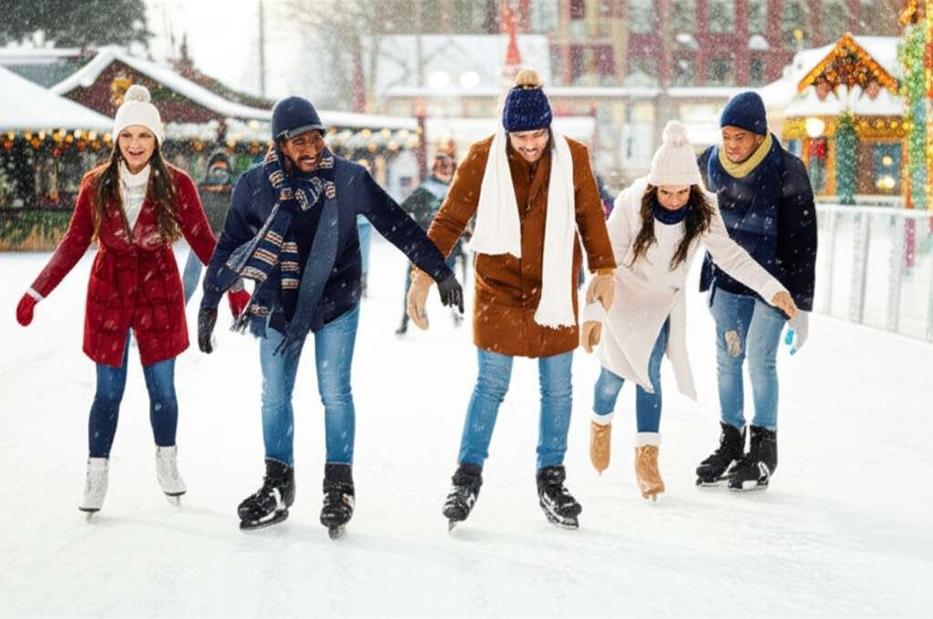 Generate a high-quality, relevant image prompt for an article about: 12 Winter Activities in Brandon