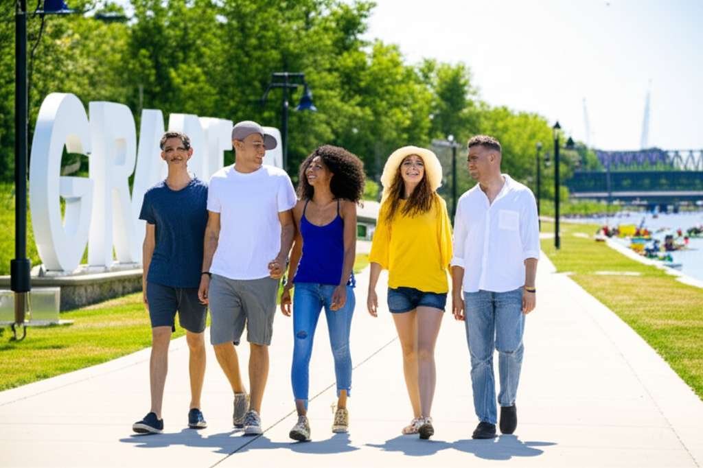 Generate a high-quality, relevant image prompt for an article about: 15 Tourist Spots In Brantford: