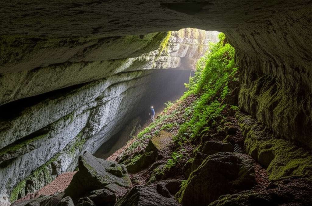 Generate a high-quality, relevant image prompt for an article about: 5 Caves Near Mississauga: Aston