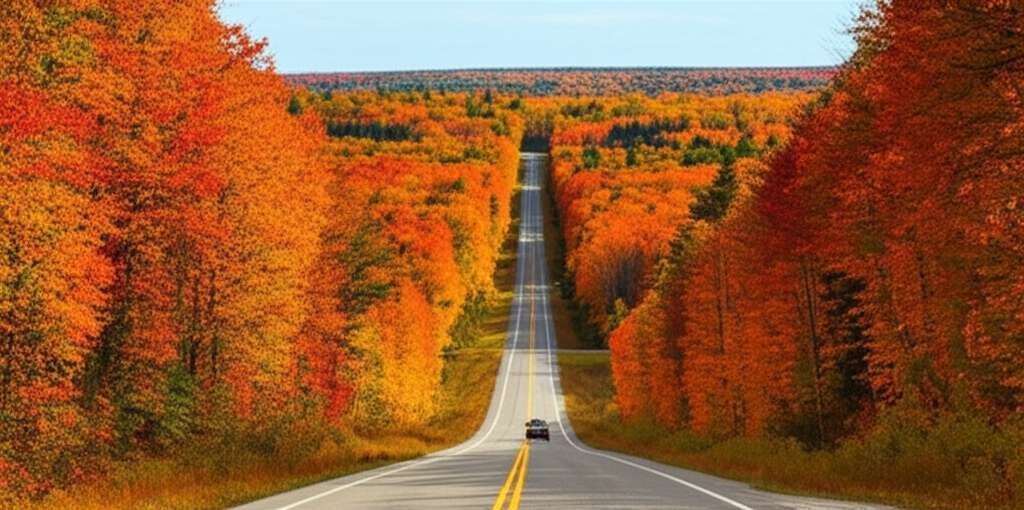 Generate a high-quality, relevant image prompt for an article about: 12 Scenic Drives From Mississau