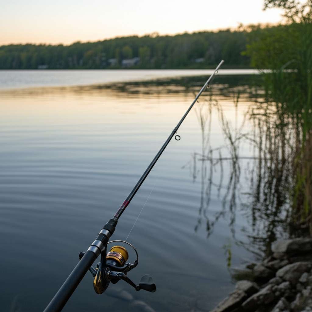 Generate a high-quality, relevant image prompt for an article about: 7 Fishing Spots Near Mississaug