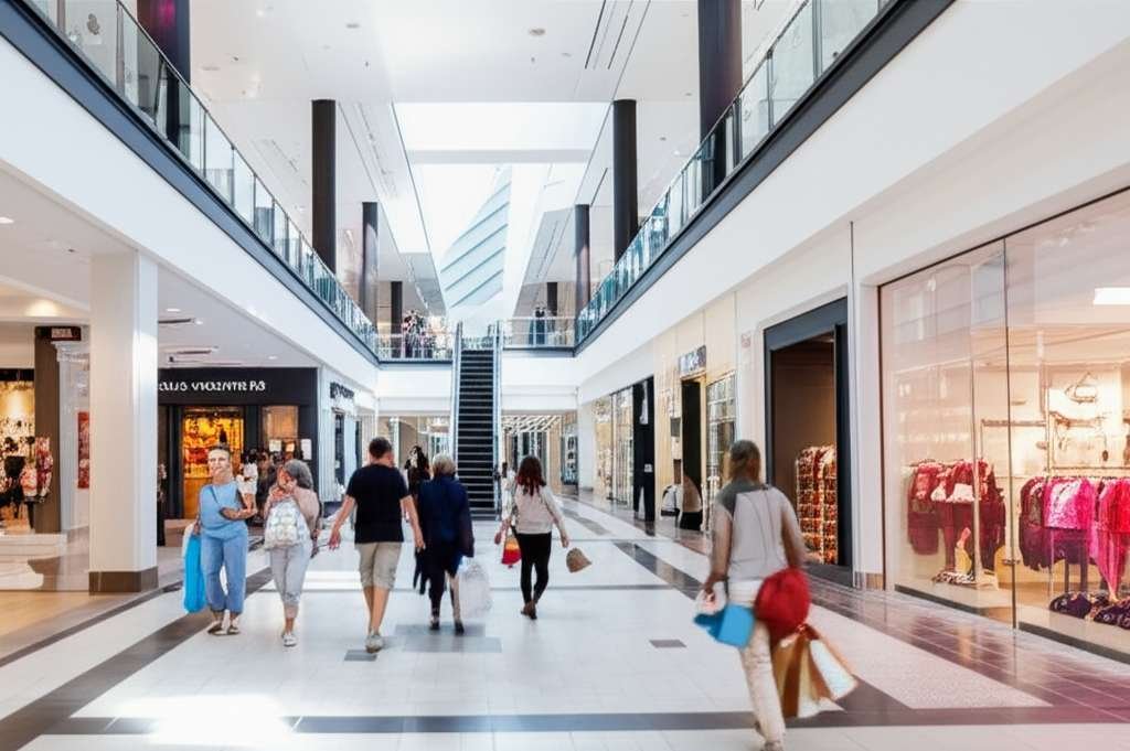 Generate a high-quality, relevant image prompt for an article about: 9 Shopping Malls in Mississauga