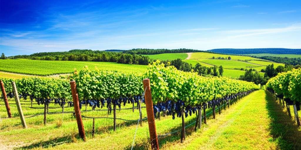 Generate a high-quality, relevant image prompt for an article about: 6 Wineries Near Moncton: Amazin