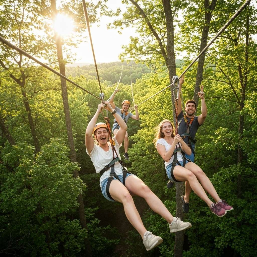 Generate a high-quality, relevant image prompt for an article about: 7 Outdoor Adventures Near Markh