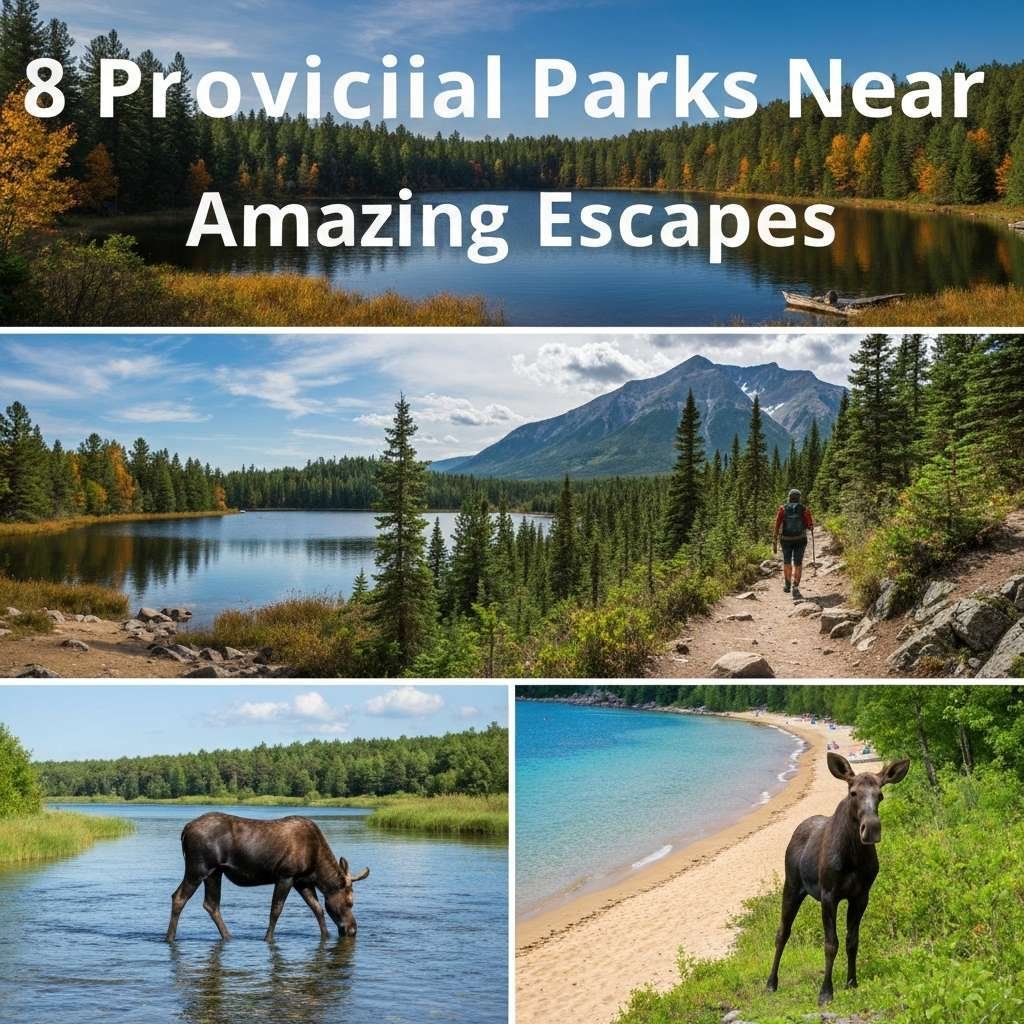 Generate a high-quality, relevant image prompt for an article about: 8 Provincial Parks Near Markham