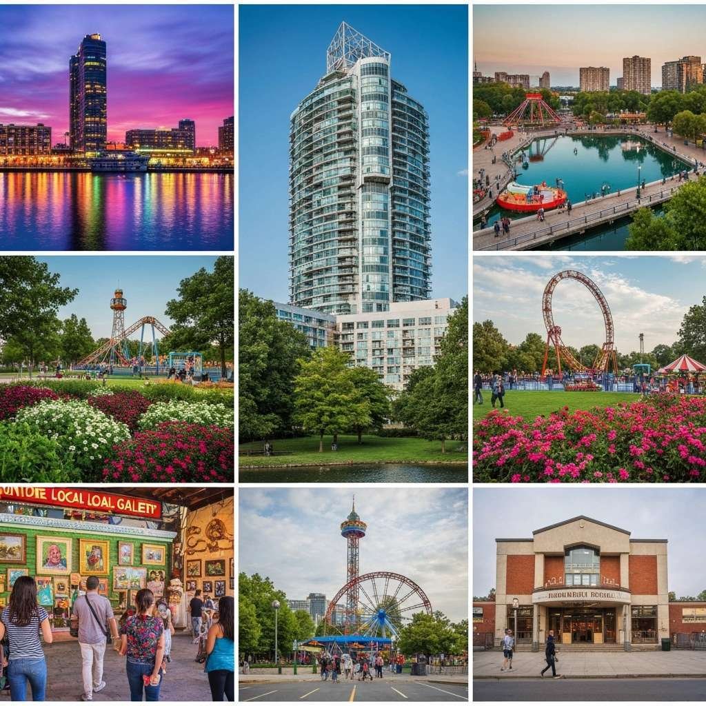Generate a high-quality, relevant image prompt for an article about: 10 Attractions In Mississauga: