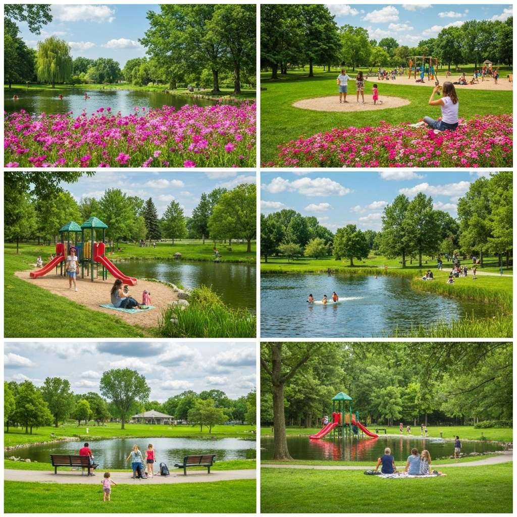 Generate a high-quality, relevant image prompt for an article about: 6 Parks in Mississauga: Amazing