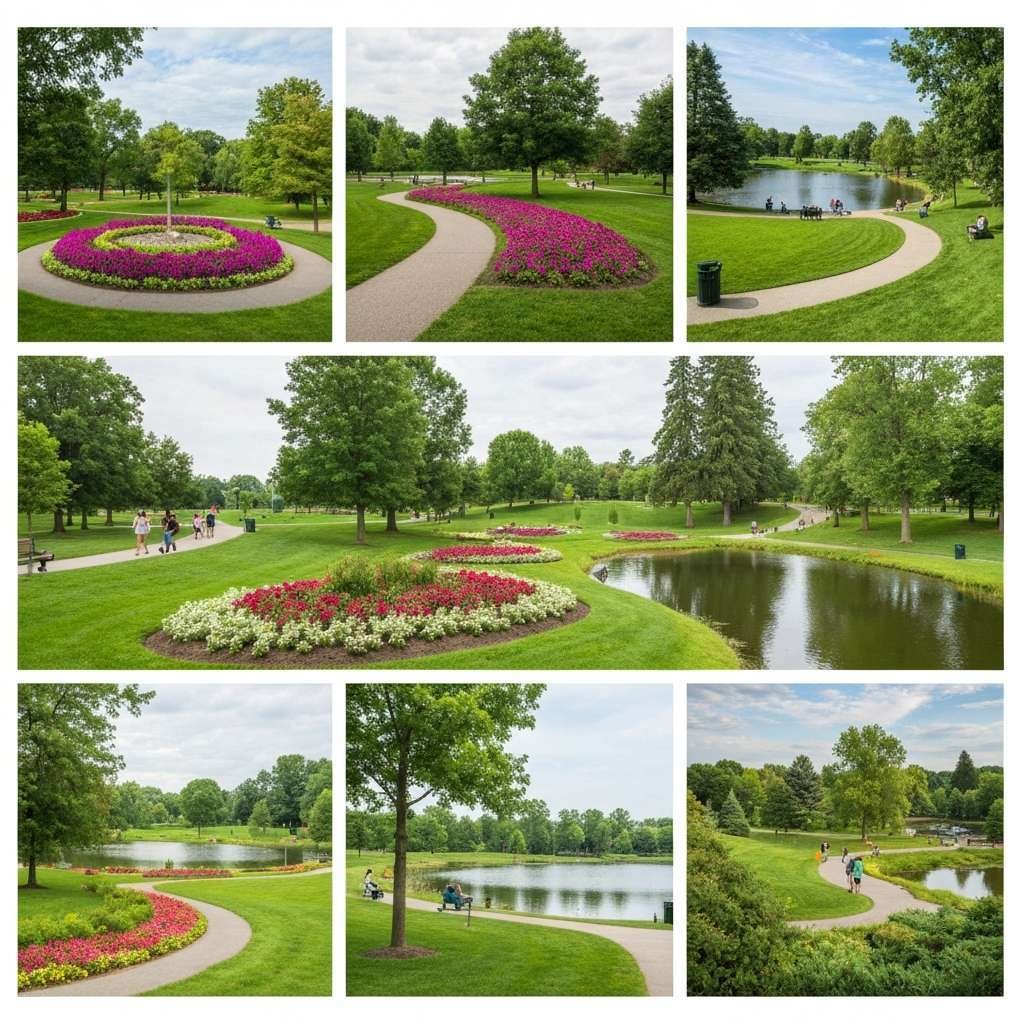Generate a high-quality, relevant image prompt for an article about: 6 Parks in Mississauga: Amazing