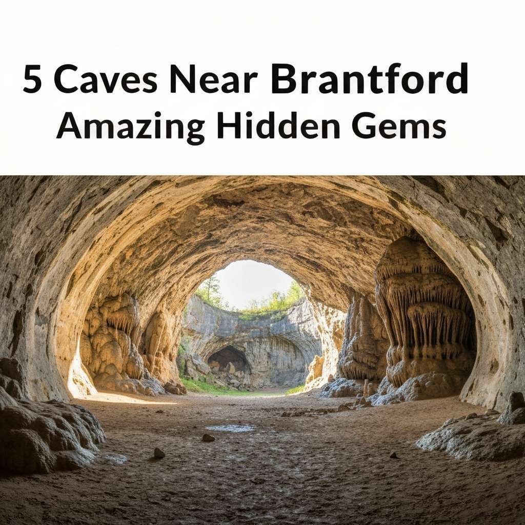Generate a high-quality, relevant image prompt for an article about: 5 Caves Near Brantford: Amazing
