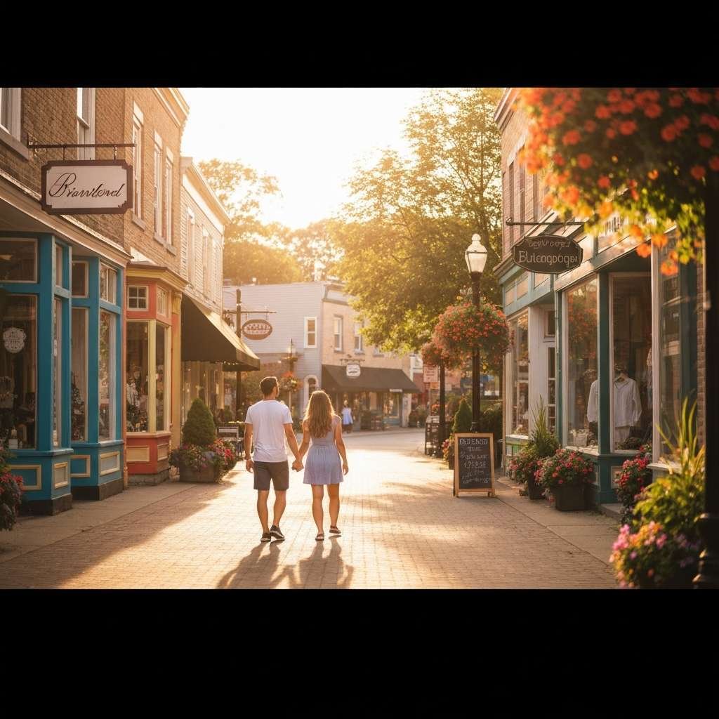 Generate a high-quality, relevant image prompt for an article about: 7 Romantic Places In Brantford: