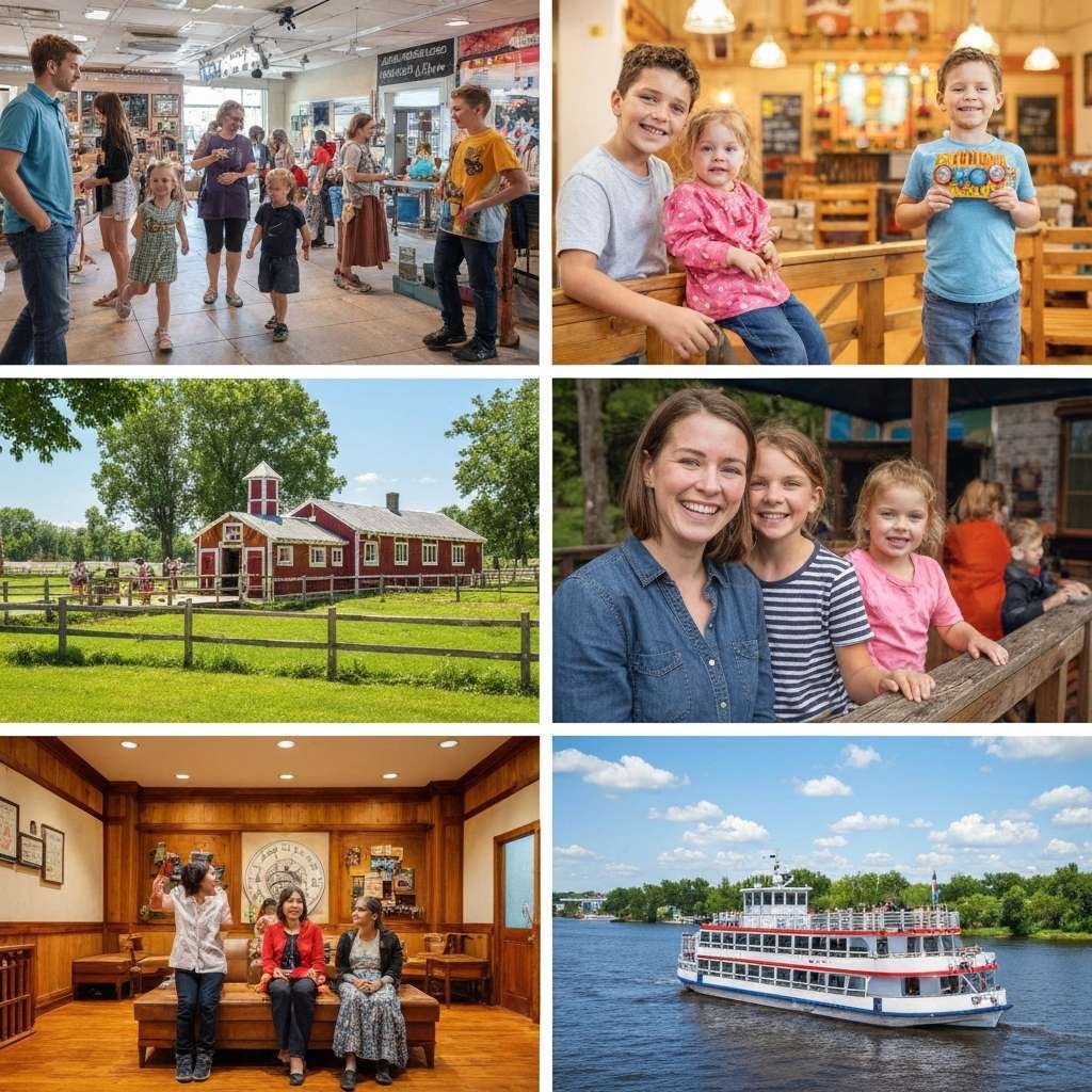 Generate a high-quality, relevant image prompt for an article about: 9 Family Attractions In Brantfo