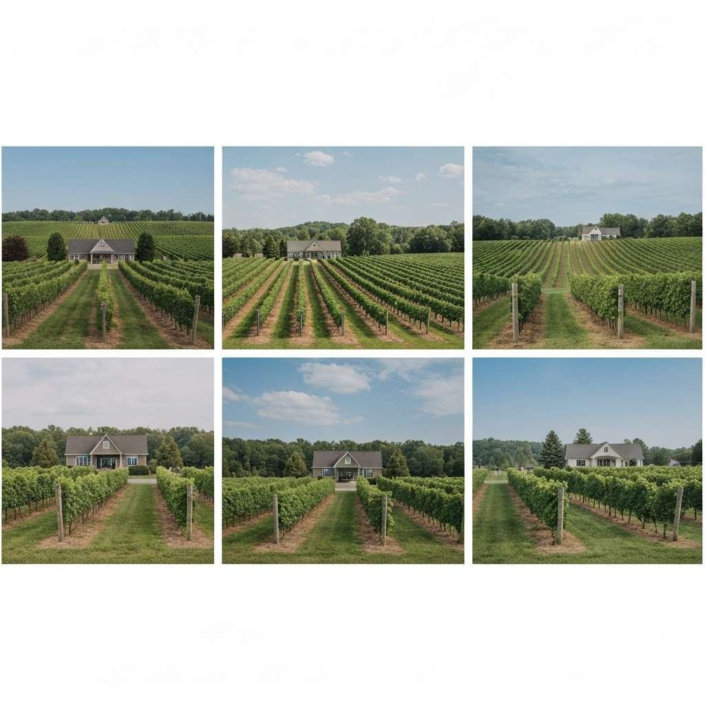 Generate a high-quality, relevant image prompt for an article about: 6 Wineries Near Brantford: Amaz