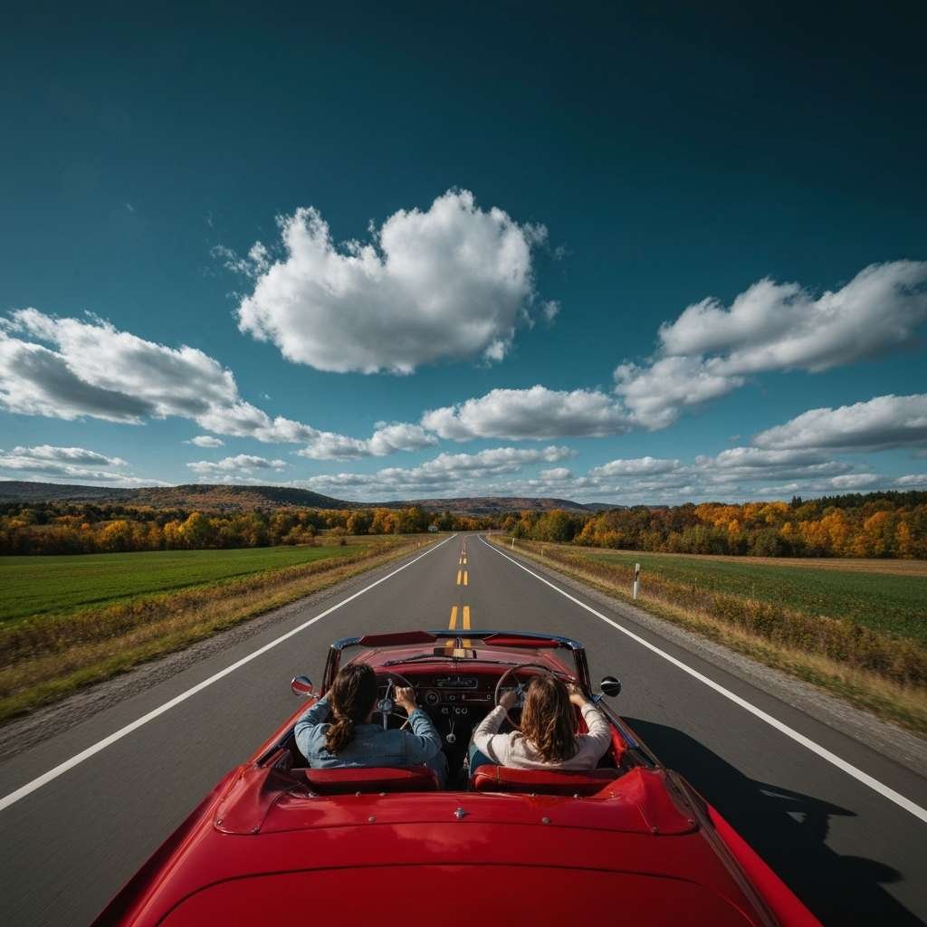 Generate a high-quality, relevant image prompt for an article about: 10 Road Trips From Brantford: A