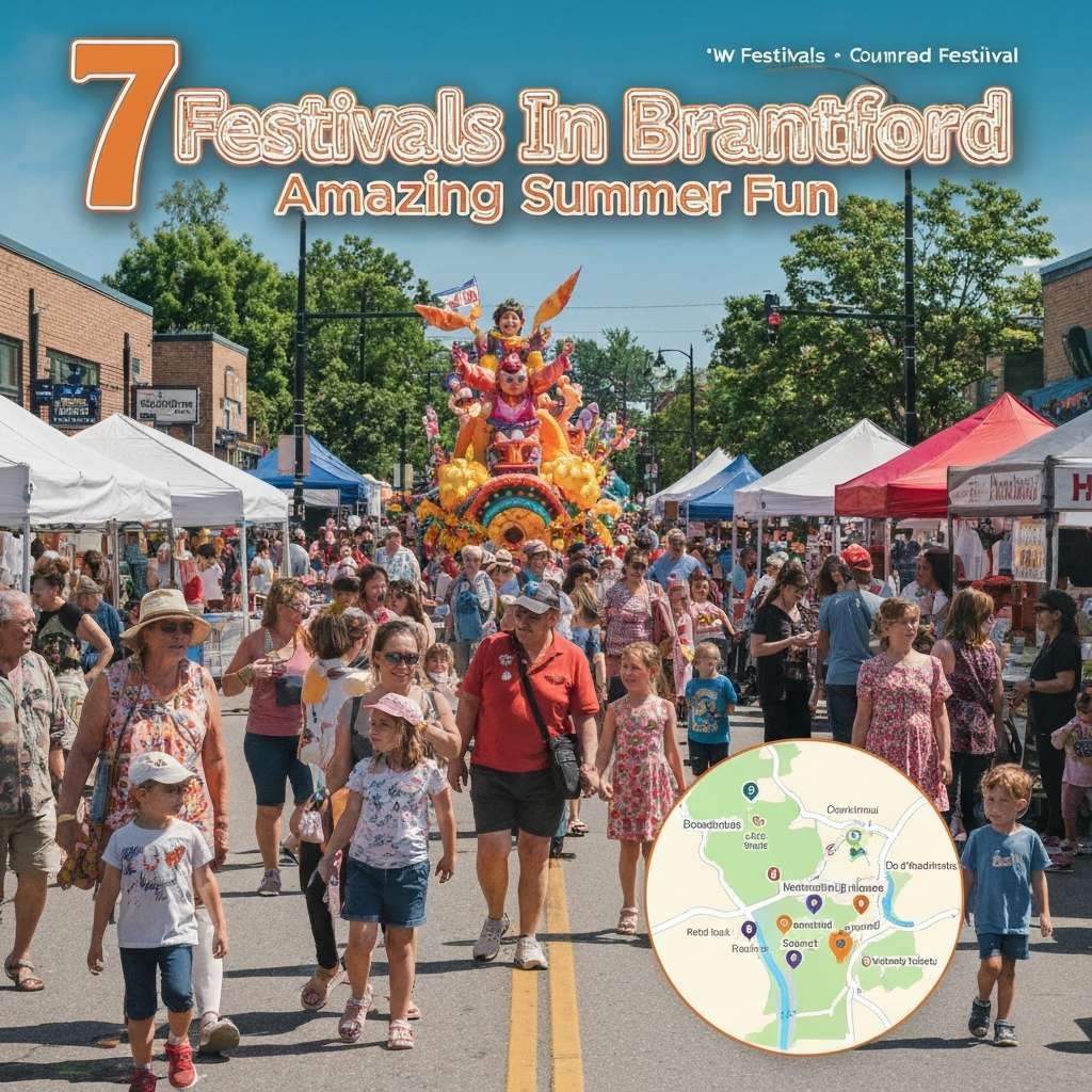 Generate a high-quality, relevant image prompt for an article about: 7 Festivals In Brantford: Amazi