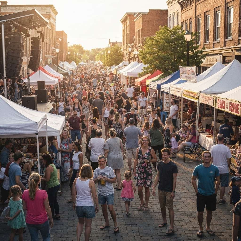 Generate a high-quality, relevant image prompt for an article about: 7 Festivals In Brantford: Amazi