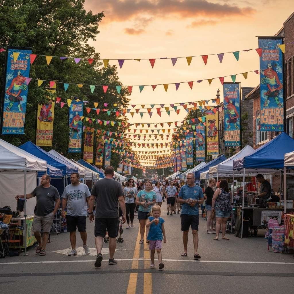 Generate a high-quality, relevant image prompt for an article about: 7 Festivals In Brantford: Amazi