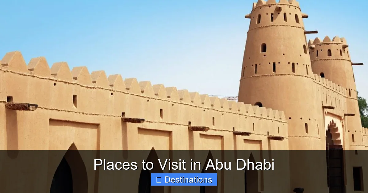 Places to Visit in Abu Dhabi