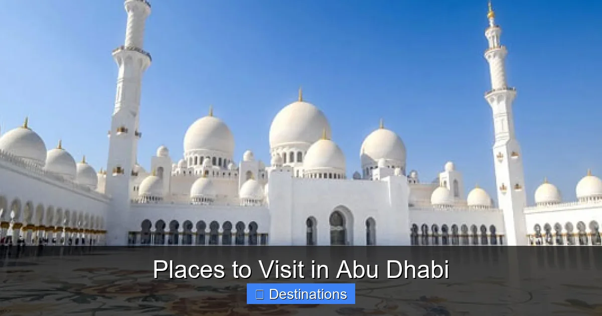 Places to Visit in Abu Dhabi