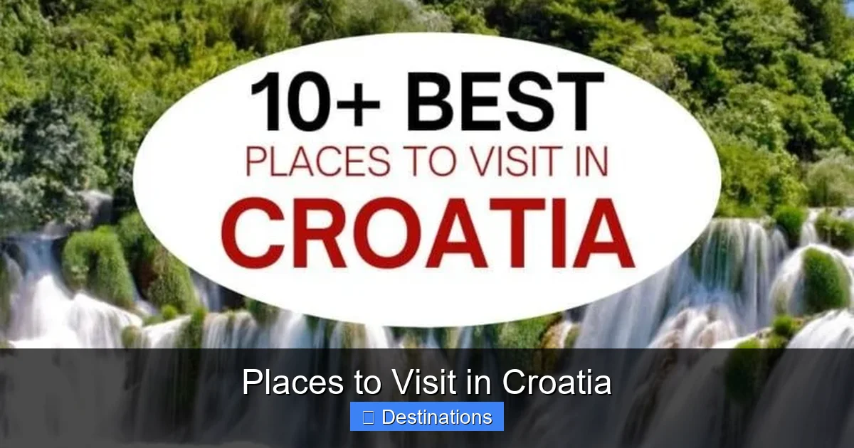 Places to Visit in Croatia