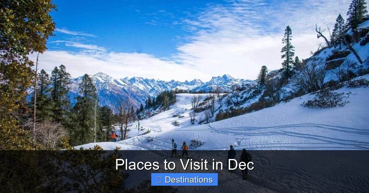 Places to Visit in Dec