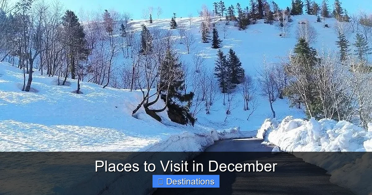 Places to Visit in December