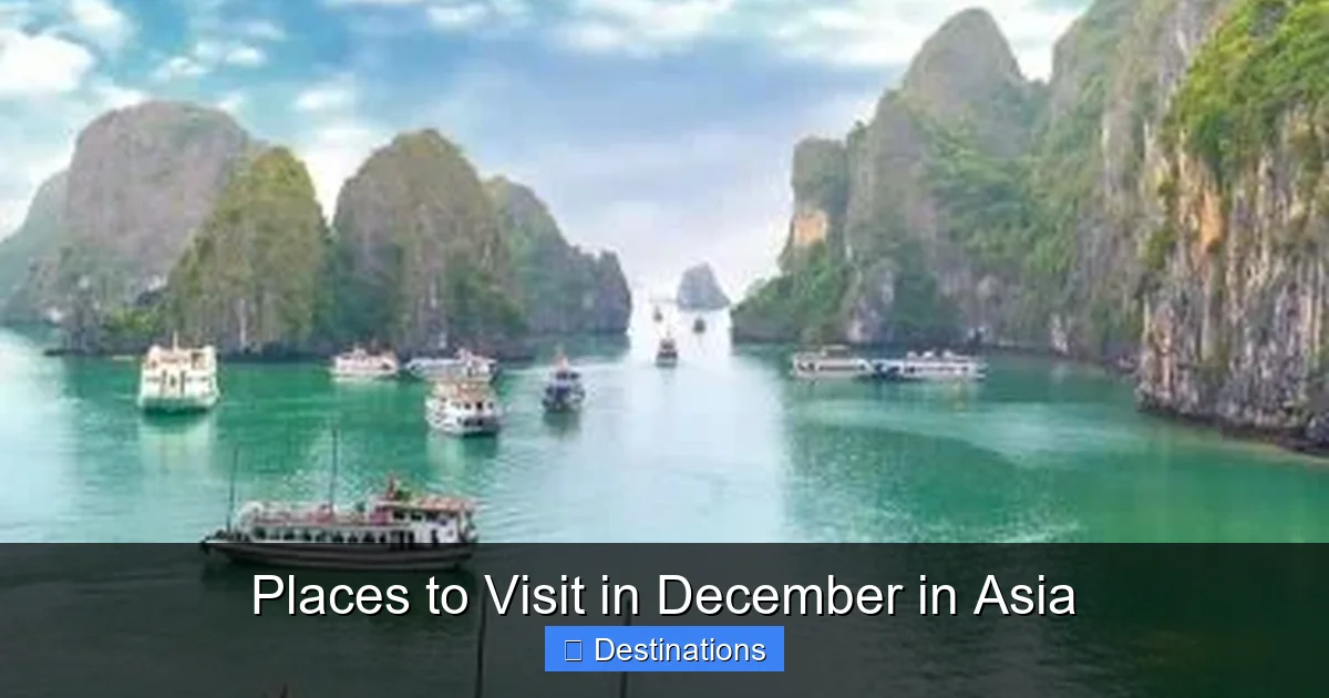 Places to Visit in December in Asia