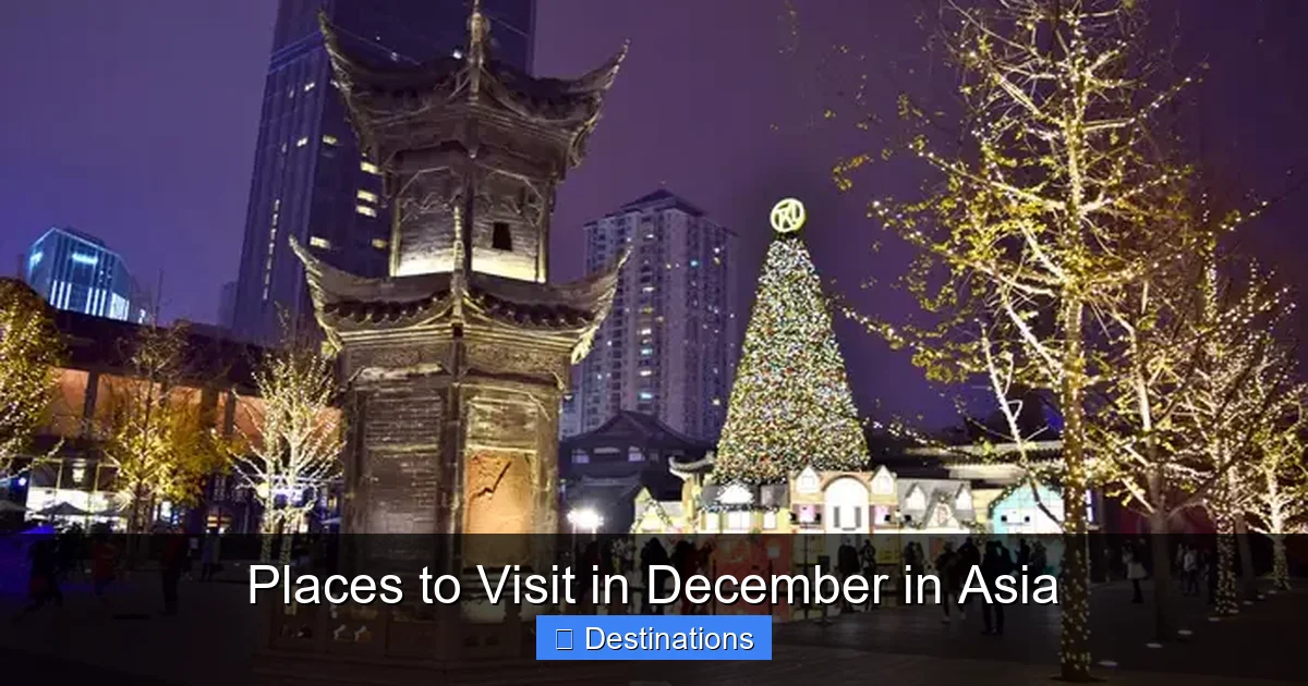 Places to Visit in December in Asia