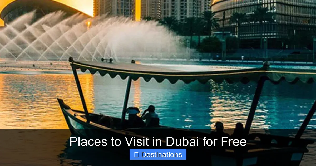 Places to Visit in Dubai for Free