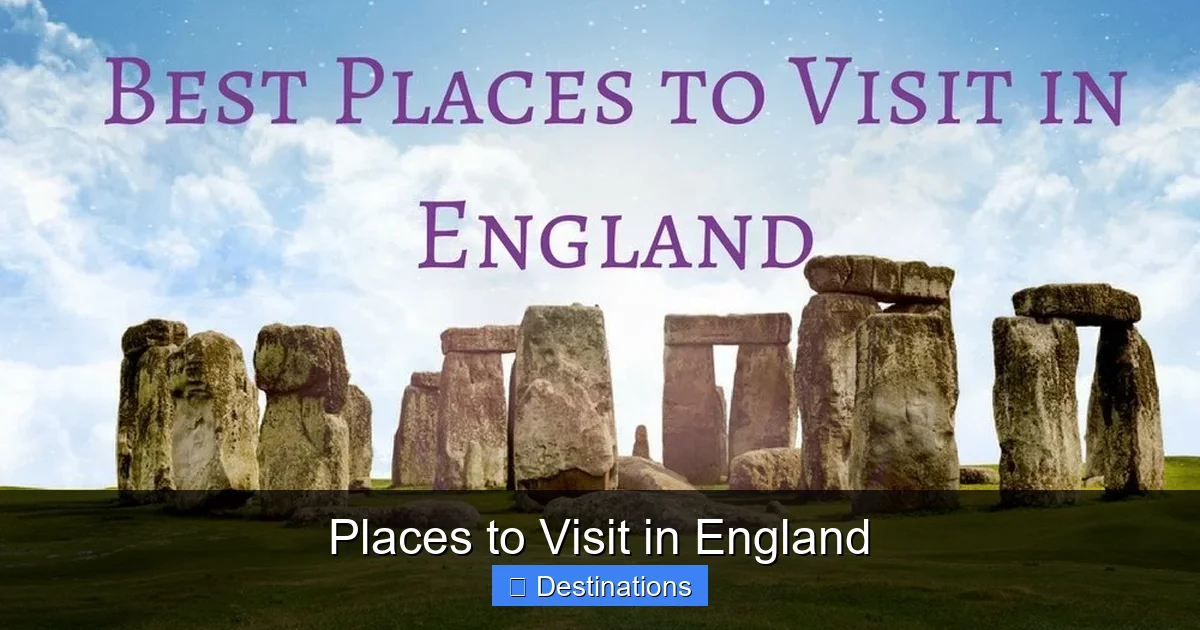 Places to Visit in England