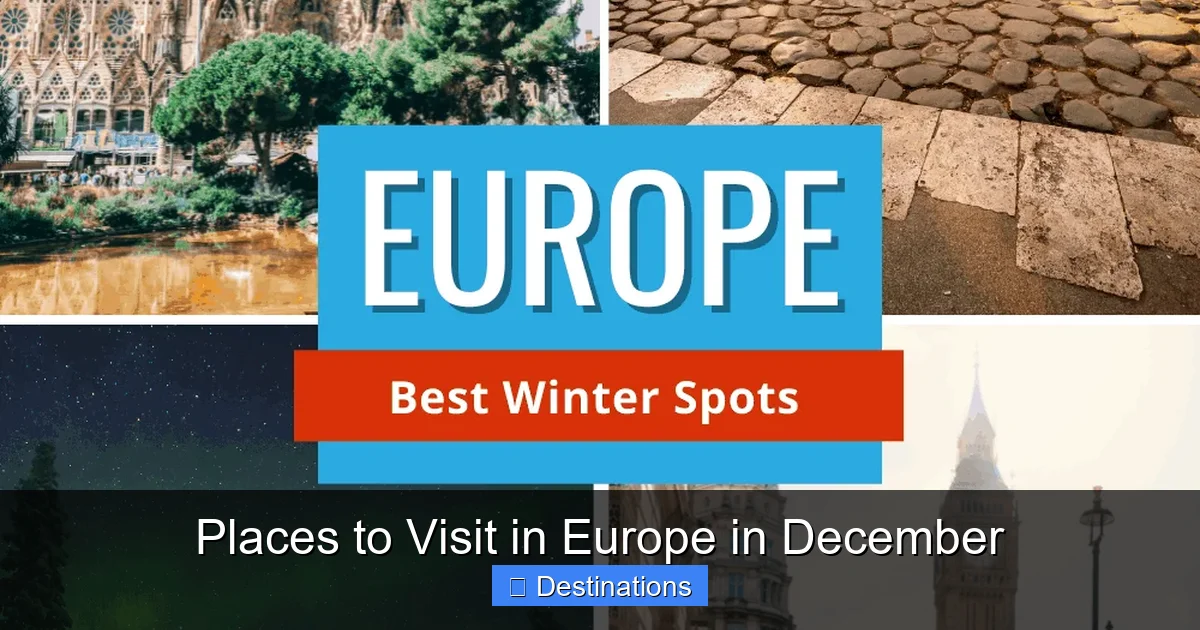Places to Visit in Europe in December